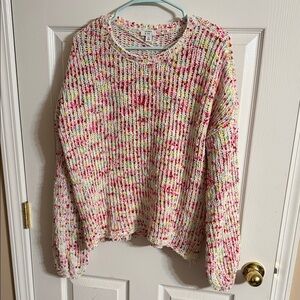 Crown & Ivy Colorful Knit Sweater